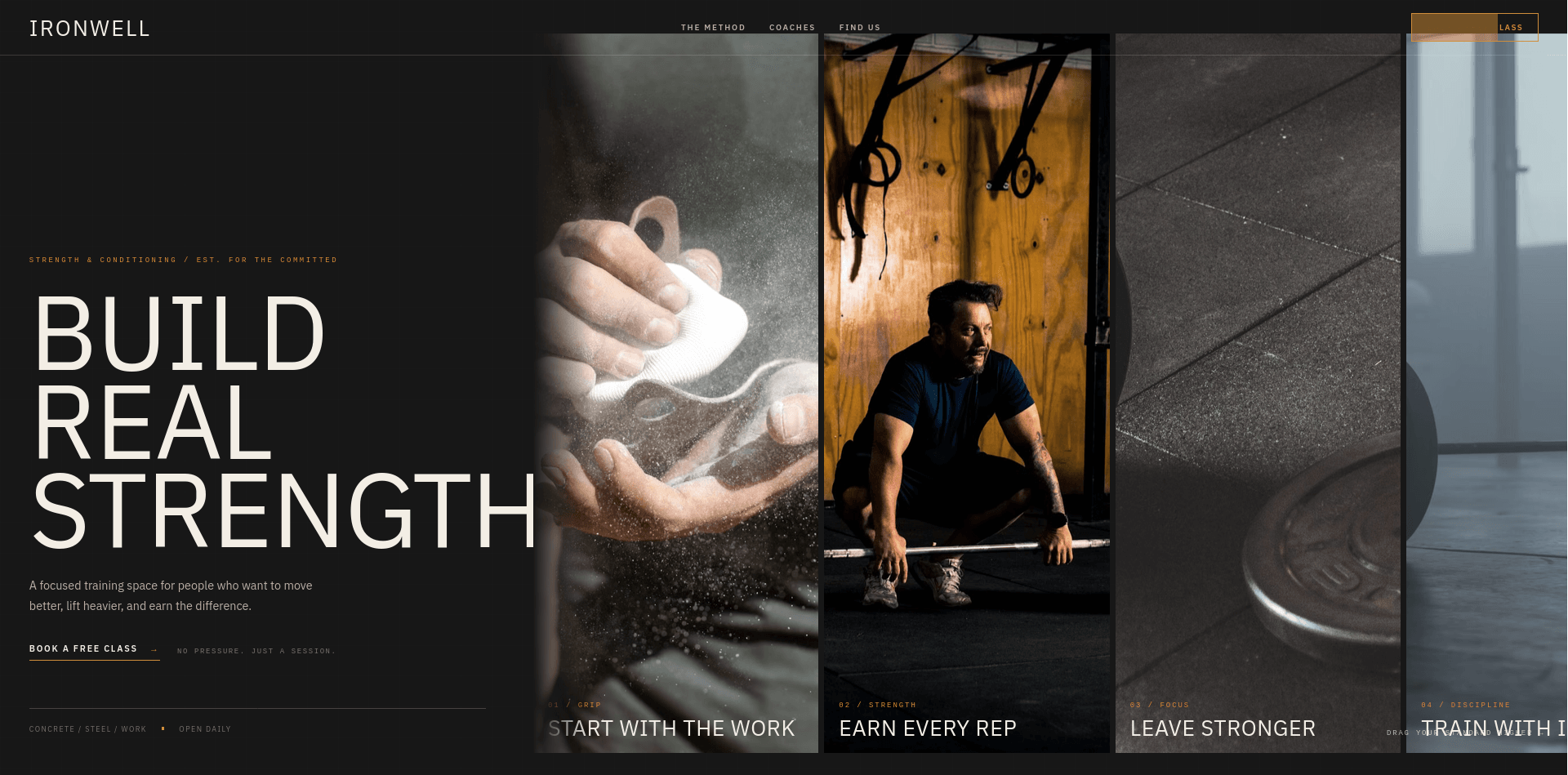Fitness studio website built with Pulse5 AI