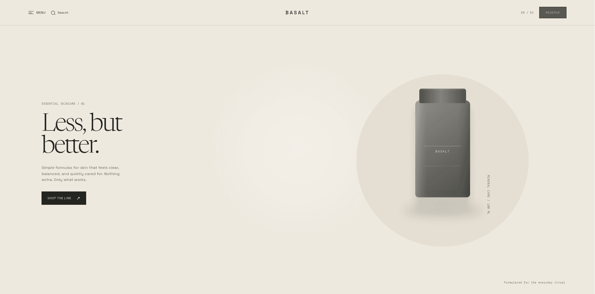 E-commerce landing page built with Pulse5 AI